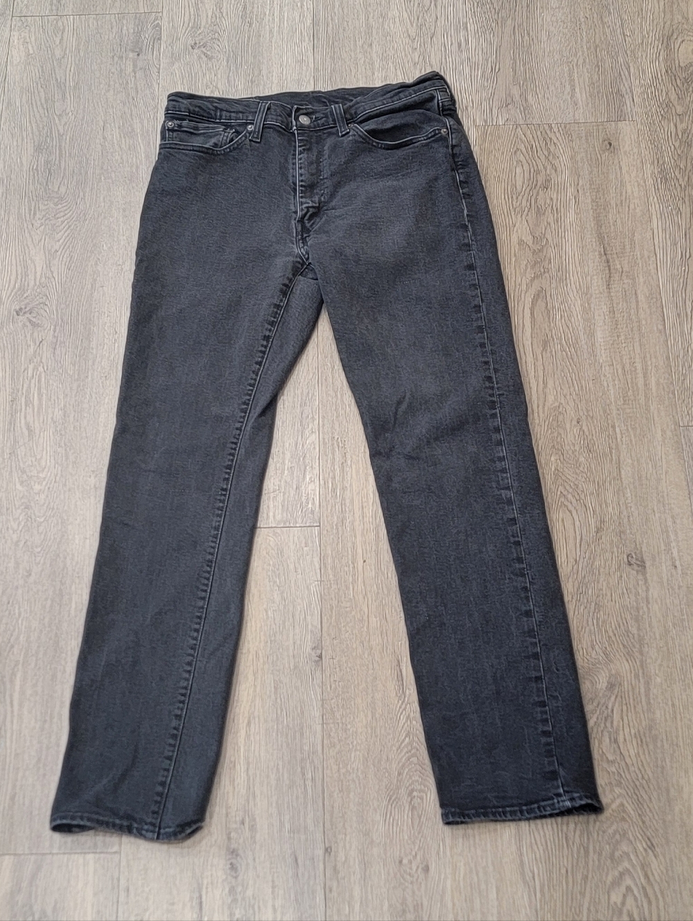 Levi's Premium Faded Black 514 Slim Straight Jeans